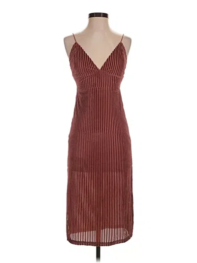 Pre-owned Kendall & Kylie Cocktail Dress In Burgundy