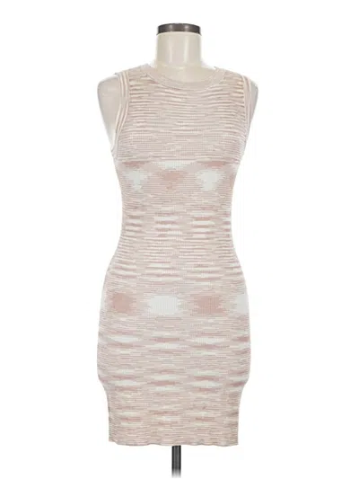 Pre-owned Kendall & Kylie Cocktail Dress In Tan