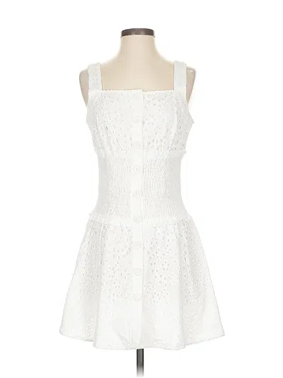 Pre-owned Kendall & Kylie Cocktail Dress In White