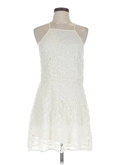 Pre-owned Kendall & Kylie Cocktail Dress In White