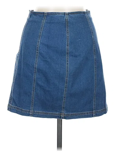 Pre-owned Kendall & Kylie Denim Skirt In Blue