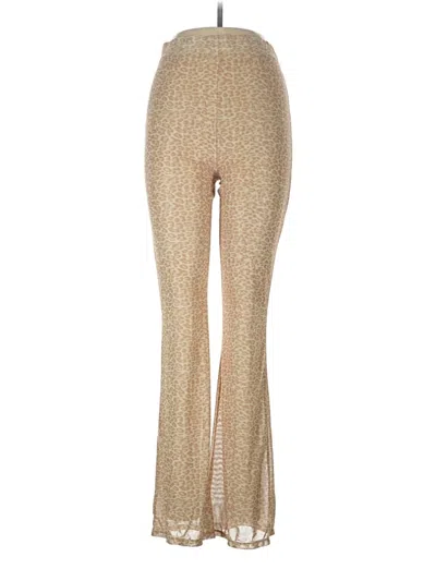Pre-owned Kendall & Kylie Dress Pants In Gold