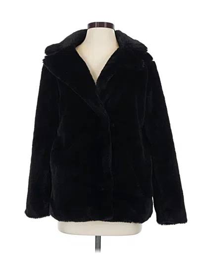 Pre-owned Kendall & Kylie Faux Fur Jacket In Black