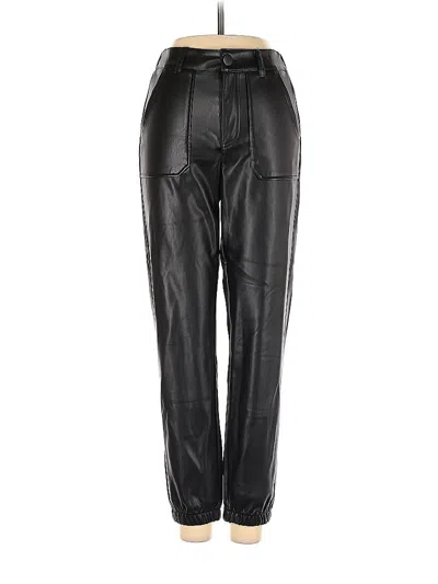 Pre-owned Kendall & Kylie Faux Leather Pants In Black