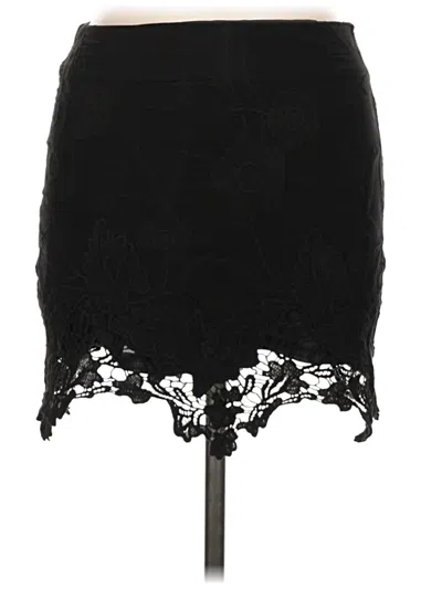 Pre-owned Kendall & Kylie Formal Skirt In Black