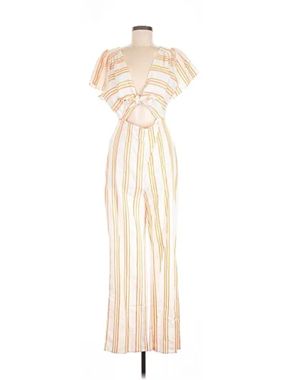 Pre-owned Kendall & Kylie Jumpsuit In Ivory