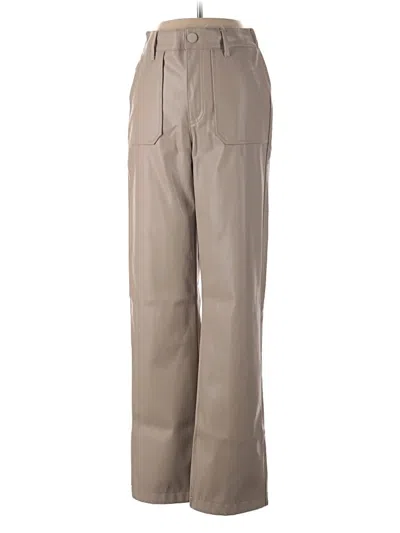 Pre-owned Kendall & Kylie Khaki Pant In Brown