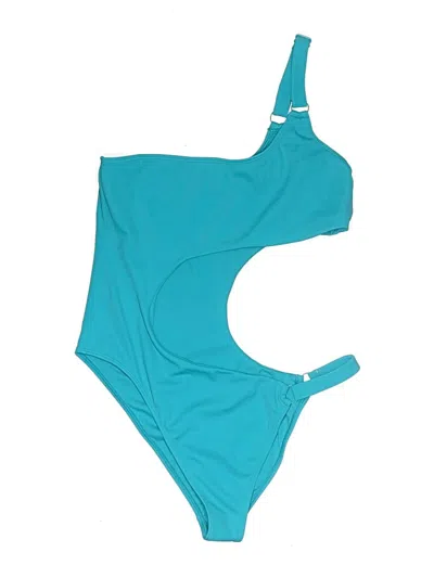 Pre-owned Kendall & Kylie One Piece Swimsuit In Blue