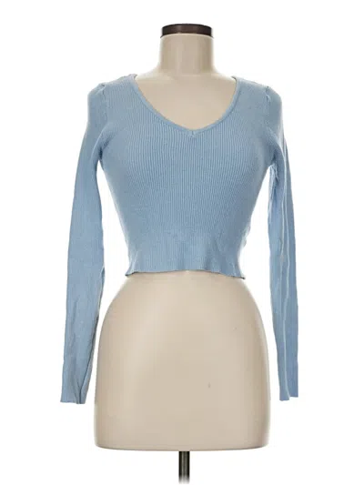 Pre-owned Kendall & Kylie Pullover Sweater In Blue