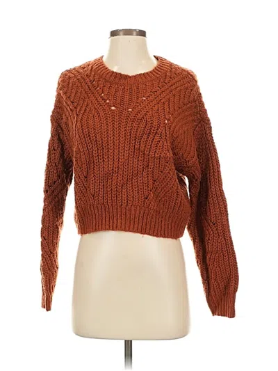 Pre-owned Kendall & Kylie Pullover Sweater In Orange