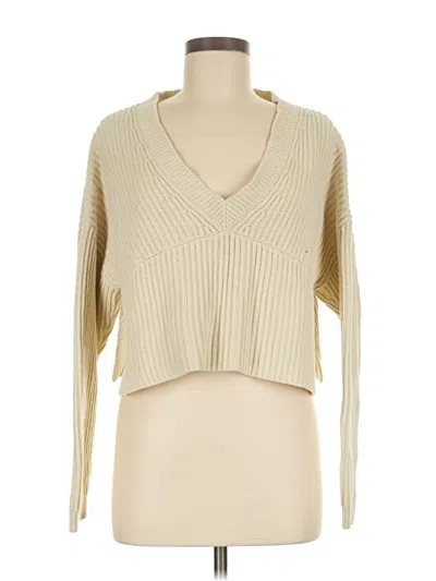 Pre-owned Kendall & Kylie Pullover Sweater In White