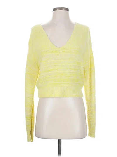 Pre-owned Kendall & Kylie Pullover Sweater In Yellow