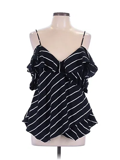 Pre-owned Kendall & Kylie Sleeveless Blouse In Black