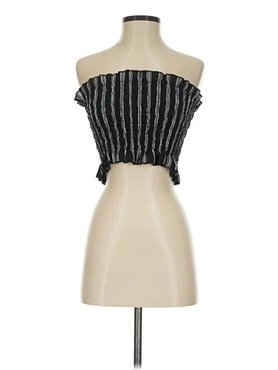 Pre-owned Kendall & Kylie Sleeveless Blouse In Black