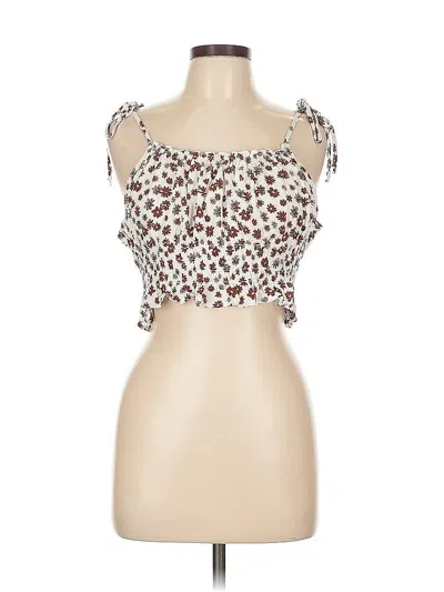Pre-owned Kendall & Kylie Sleeveless Blouse In Brown
