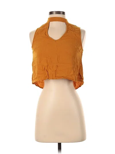 Pre-owned Kendall & Kylie Sleeveless Blouse In Orange