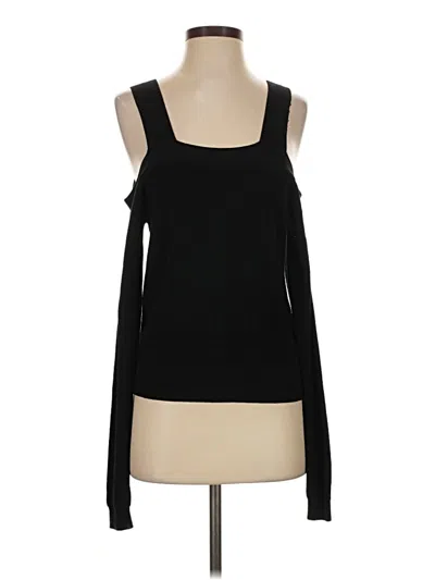 Pre-owned Kendall & Kylie Sleeveless Top Black Cold Shoulder Neckline Tops
