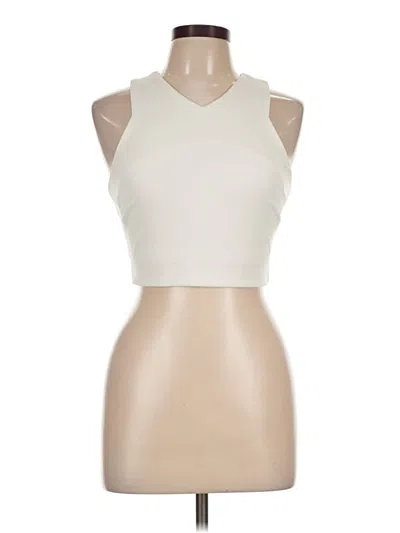 Pre-owned Kendall & Kylie Sleeveless Top Ivory Halter Neckline Tops