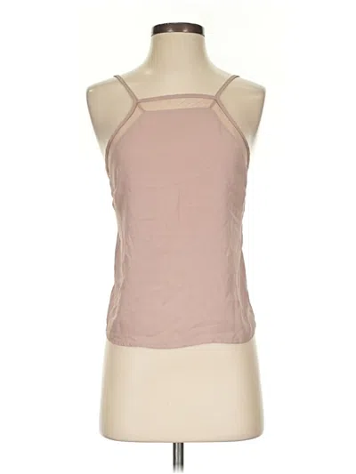 Pre-owned Kendall & Kylie Sleeveless Top Tan Halter Neckline Tops
