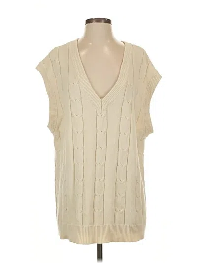 Pre-owned Kendall & Kylie Sweater Vest In White