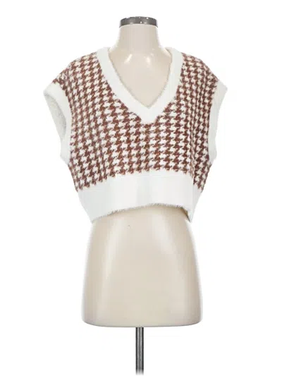 Pre-owned Kendall & Kylie Sweater Vest In White