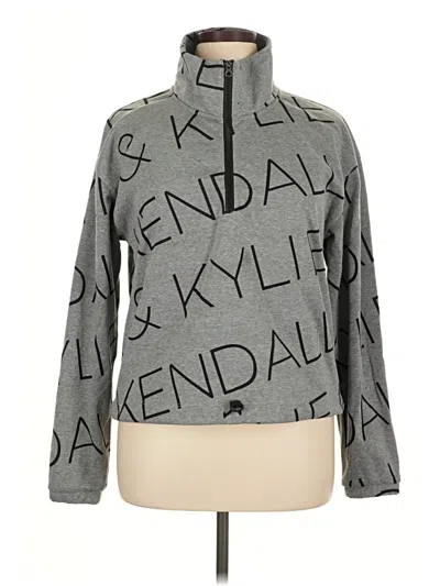 Pre-owned Kendall & Kylie Sweatshirt In Gray