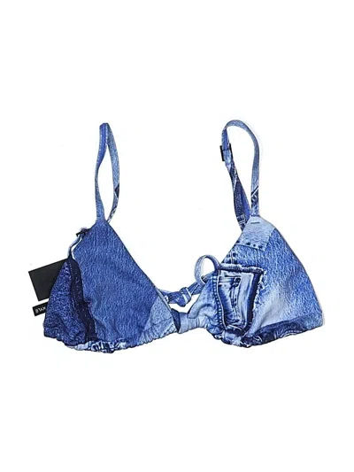 Kendall & Kylie Swimsuit Top Blue Swimwear