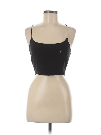 Pre-owned Kendall & Kylie Tank Top Black Halter Neckline Tops