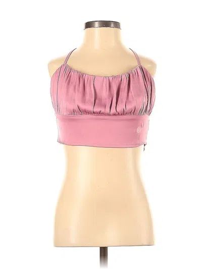 Pre-owned Kendall & Kylie Tank Top Pink Strapless Neckline Tops