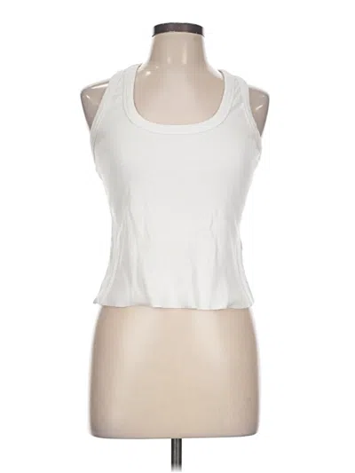 Pre-owned Kendall & Kylie Tank Top White Halter Neckline Tops