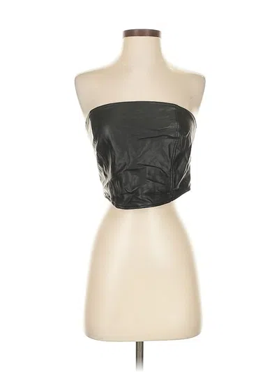 Pre-owned Kendall & Kylie Tube Top Black Strapless Neckline Tops