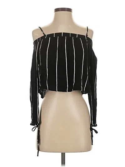 Pre-owned Kendall & Kylie Tube Top Black Strapless Neckline Tops