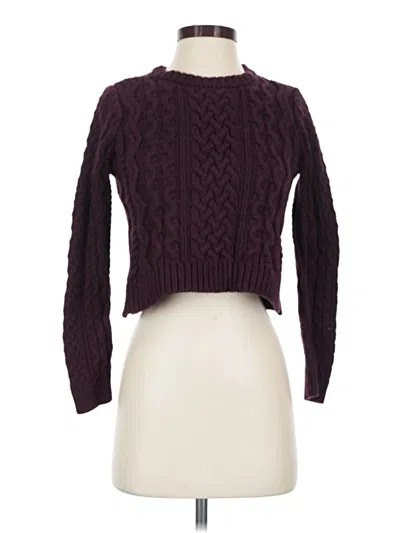 Pre-owned Kendall & Kylie Turtleneck Sweater In Burgundy
