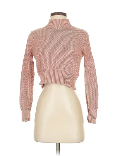 Pre-owned Kendall & Kylie Turtleneck Sweater In Pink