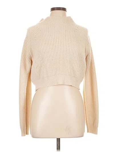 Pre-owned Kendall & Kylie Turtleneck Sweater In Tan