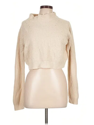 Pre-owned Kendall & Kylie Turtleneck Sweater In Tan