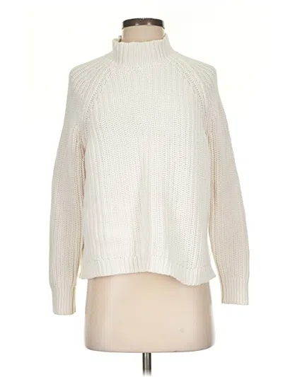 Pre-owned Kendall & Kylie Turtleneck Sweater In White