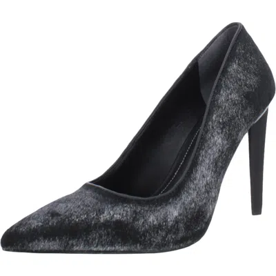 Kendall + Kylie Olivia Womens Leather Slip On Pumps In Black