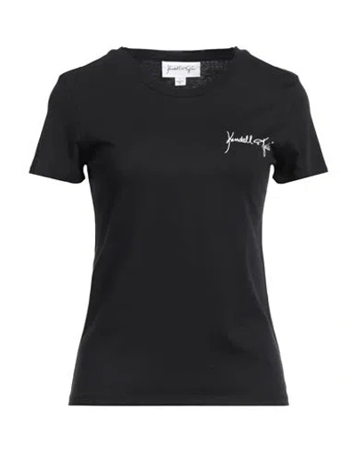 Kendall + Kylie Woman T-shirt Black Size L Cotton