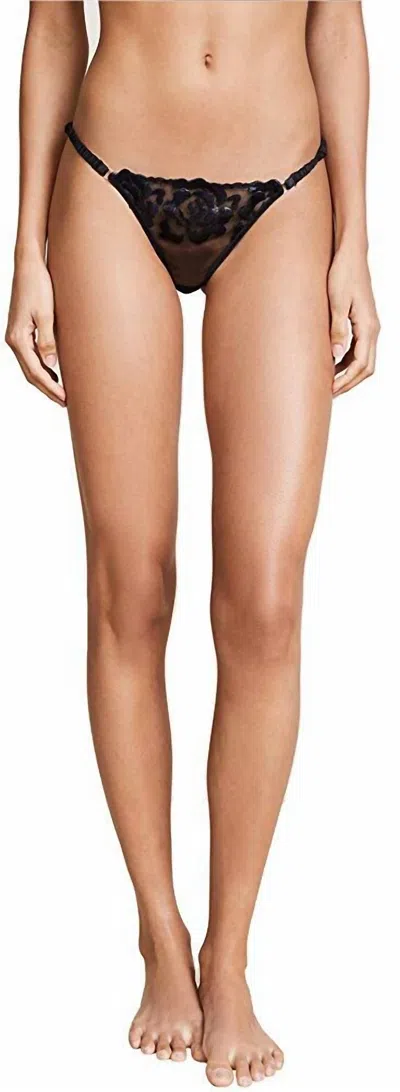 Kendall + Kylie Women's Cheeky Mesh Bottoms In Black