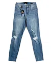 Kendall + Kylie Women's Push Up Ripped Skinny Jeans In Blue In Blue