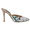 Kendall Louise Louise Slingback Heels In Multi