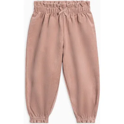 Kendi Babies'  Awen Corduroy Ruffle Pant In Pink