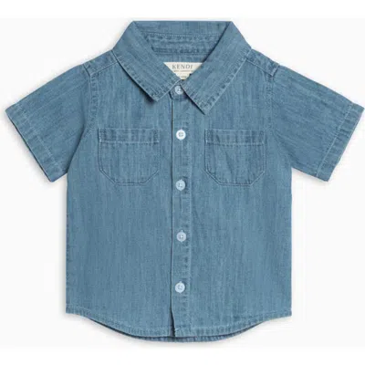Kendi By Colored Organics Organic Graham Chambray Button Down Shirt