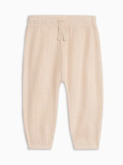 Kendi By Colored Organics Kids'  Organic Piper Muslin Pants In Brown