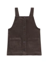Kendi Kids'  Clemmie Organic Corduroy Jumper Dress In Burgundy