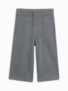 Kendi Clove Waffle Knit Pants In Gray