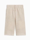 Kendi Clove Waffle Knit Pants In Neutral