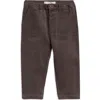 Kendi Kids'  Kent Organic Corduroy Pant In Brown