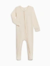 Kendi Kids'  Kit Ribbed Zipper Sleeper In White